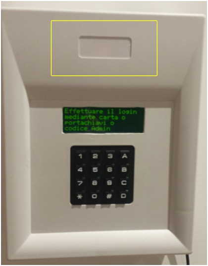 Terminale controllo-comando login
